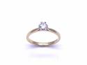 18ct Yellow Gold Diamond Solitaire Ring