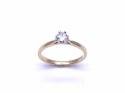 18ct Yellow Gold Diamond Solitaire Ring