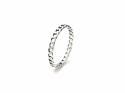 Silver Curb Chain Link Band Ring