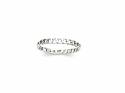 Silver Curb Chain Link Band Ring