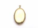 9ct Yellow Gold Oval Patterned Locket