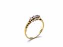 18ct yellow Gold Diamond 3 Stone Ring