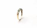 9ct Green and White C.Z Eternity Ring
