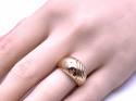 14ct Yellow Gold Dome Shaped Dress Ring