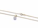 18ct Diamond Solitaire Pendant & Chain