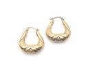 9ct Yellow Gold Handbag Hoop Earrings