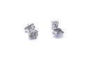 9ct White Gold Diamond Solitaire Earrings 0.50ct