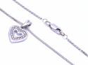 9ct Diamond Heart Pendant & Chain