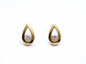 18ct Yellow Gold Diamond Stud Earrings