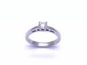 18ct White Gold Diamond Solitaire Ring