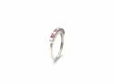 9ct White Gold Ruby & Diamond Eternity Ring