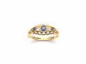 Edwardian 18ct Sapphire & Diamond Ring