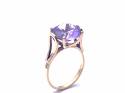 14ct Synthectic Sapphire Solitaire Ring