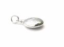 Silver Engraved Round Ashes Locket