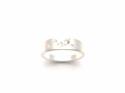 Silver Scatter CZ Band Ring