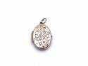 9ct Yellow Gold Flower Detail Locket