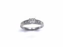 Platinum Diamond Princess Cut Ring