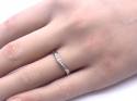 9ct White Gold Diamond Wishbone Eternity Ring