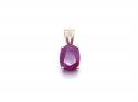 9ct Yellow Gold Ruby Solitaire Pendant