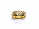 18ct Yellow Gold Patterned Wedding Ring