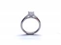 Platinum Princess Cut Diamond Solitaire Ring