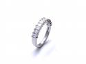 Platinum Diamond Half Eternity Ring 1.30ct