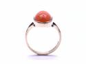 9ct Carnelian Solitaire Ring