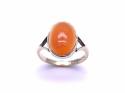 9ct Carnelian Solitaire Ring