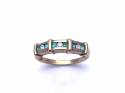 9ct Emerald & Diamond Eternity Ring