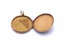 9ct Round Patterned Locket