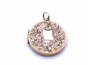 9ct Round Patterned Locket