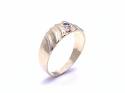 18ct Sapphire & Ruby 3 Stone Ring