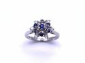 18ct Sapphire & Diamond Cluster Ring