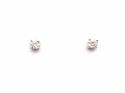 18ct White Gold Diamond Claw set Studs 0.45ct