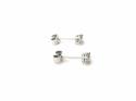 18ct White Gold Diamond Claw set Studs 0.45ct