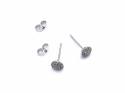 18ct White Gold Diamond Cluster Earrings 0.25ct