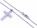 Platinum Diamond Cross Pendant & Chain