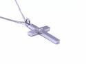 Platinum Diamond Cross Pendant & Chain