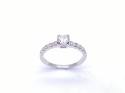 Palladium Diamond Solitaire Ring