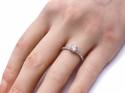 Palladium Diamond Solitaire Ring
