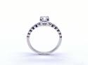 Palladium Diamond Solitaire Ring