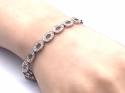 18ct White Gold Diamond Bracelet 0.96ct