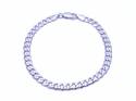 9ct White Gold Curb Bracelet