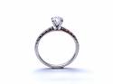 18ct White Gold Solitaire Diamond Ring