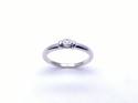 9ct White Gold Diamond Solitaire Ring