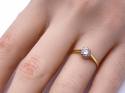 18ct Yellow Gold Diamond Solitaire Ring