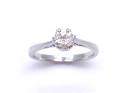 18ct Diamond Solitaire Ring Est 0.38ct