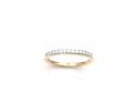 9ct Yellow Gold Diamond Half Eternity Ring