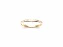 9ct Yellow Gold Diamond Half Eternity Ring