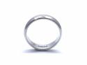 18ct White Gold Plain Wedding Ring